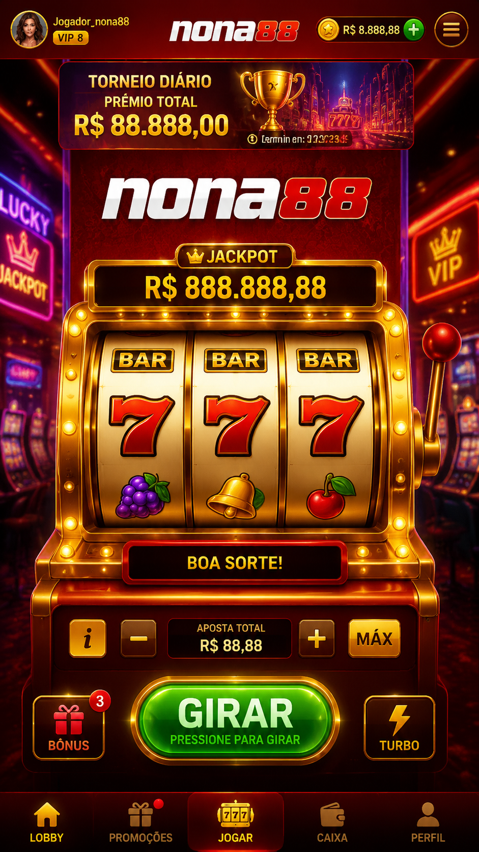Screenshot Nona88 APK Game Slot Online Seru dan Cepat