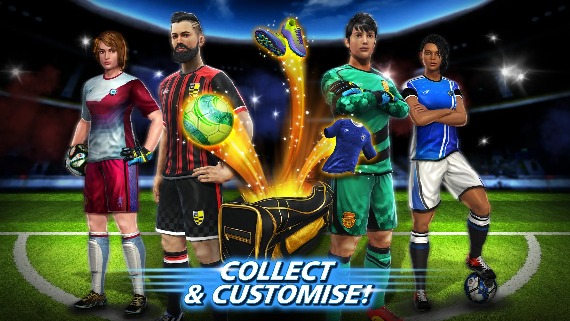 Screenshot Football Strike APK: Duel Tendangan Bebas Seru dengan Mode Multiplayer