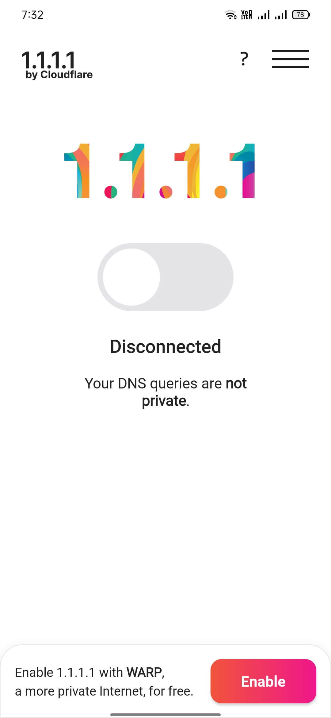 Screenshot 1.1.1.1 VPN + WARP APK (v6.38.7)
