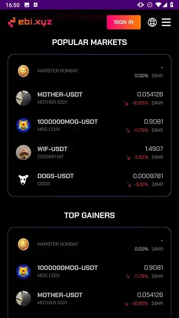 Screenshot EBI Exchange APK v5.6 Download untuk Android
