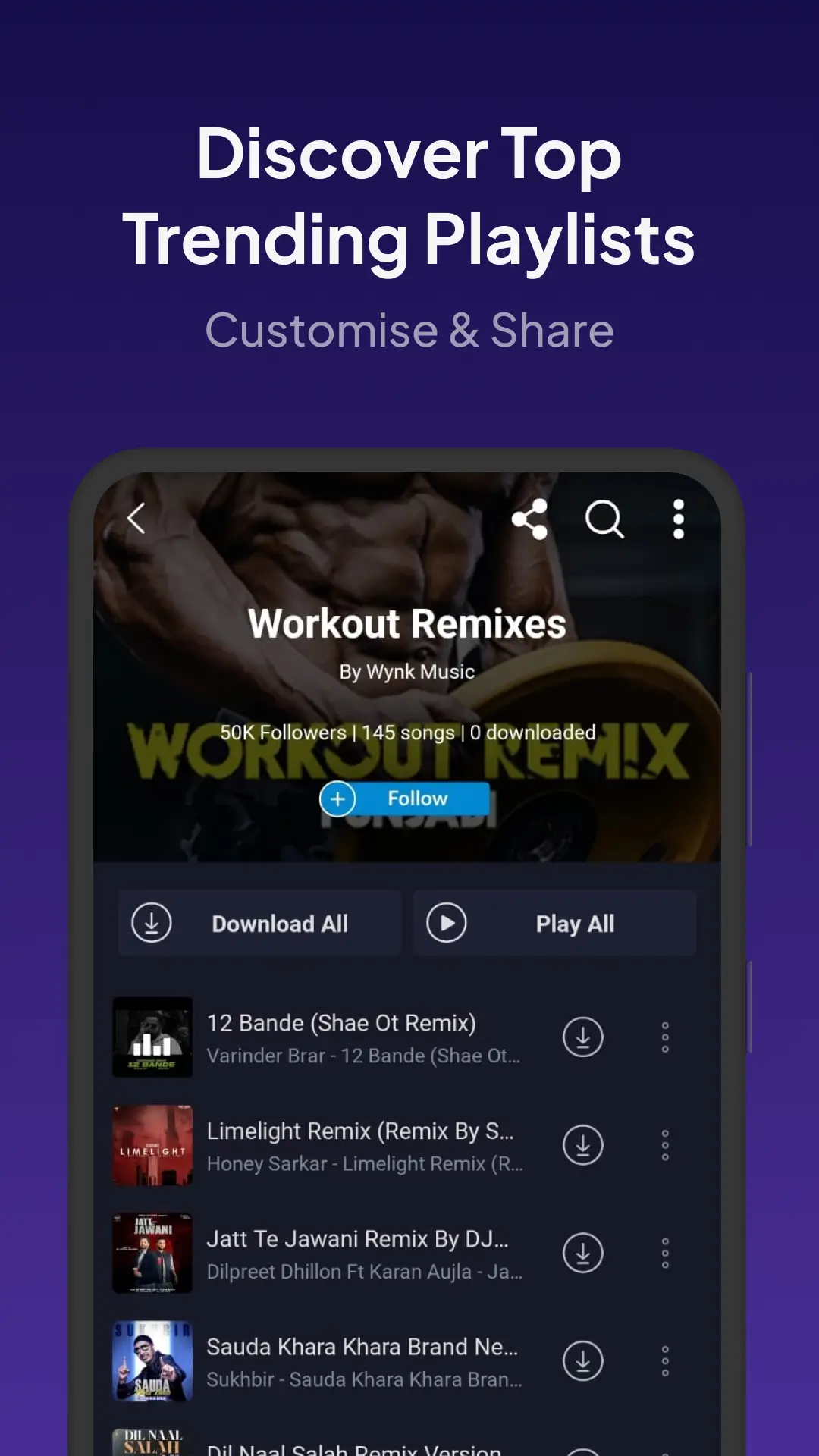 Screenshot Wynk Music APK v3.68.1.1