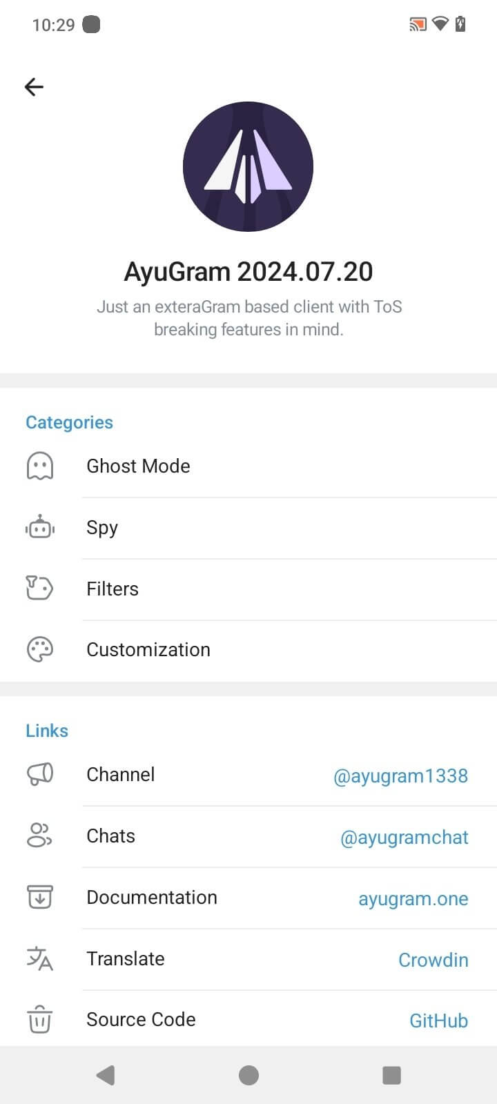 Screenshot Ayugram APK v12.5.1 untuk Android