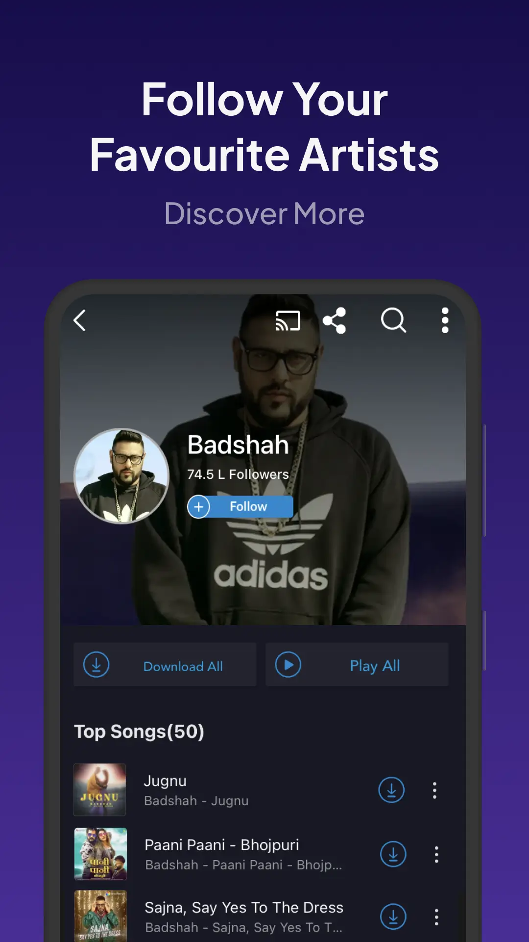 Screenshot Wynk Music APK v3.68.1.1