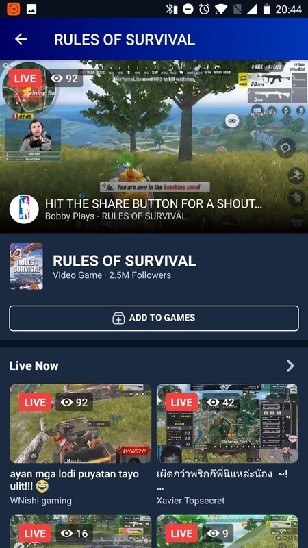 Screenshot Facebook Gaming APK