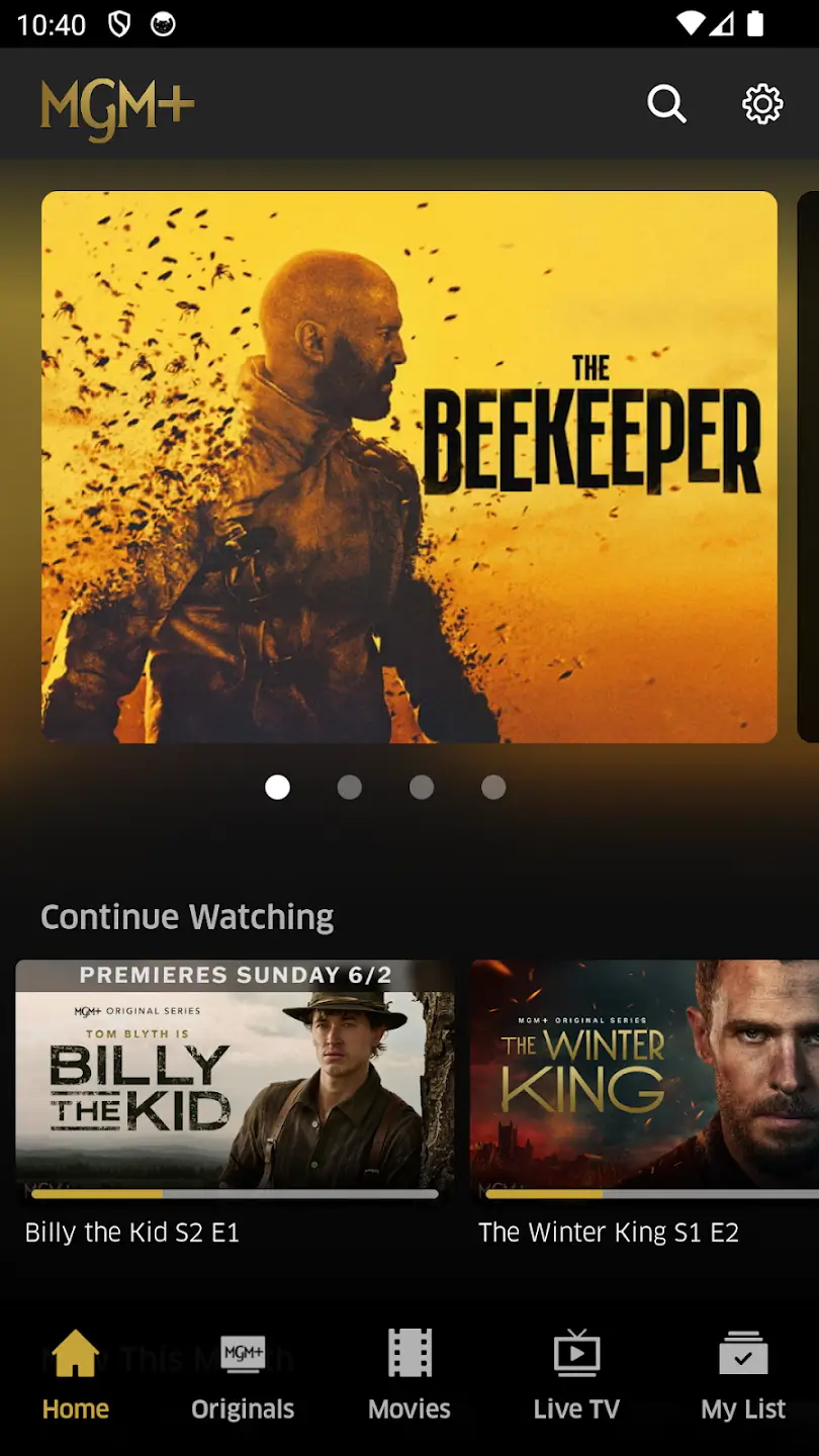 Screenshot MGM+ APK v226.0.2025226003 untuk Streaming Film dan Serial