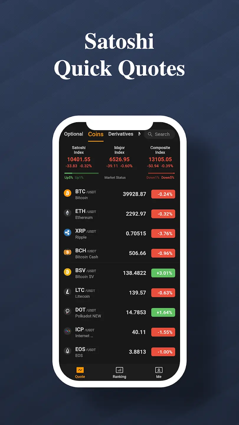 Screenshot Satoshi APK 6.1.7 untuk Analisis Chart Kripto
