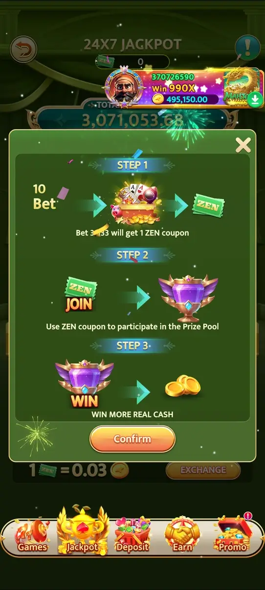 Screenshot SVIP 777 APK: Permainan Card dengan Tampilan Menarik
