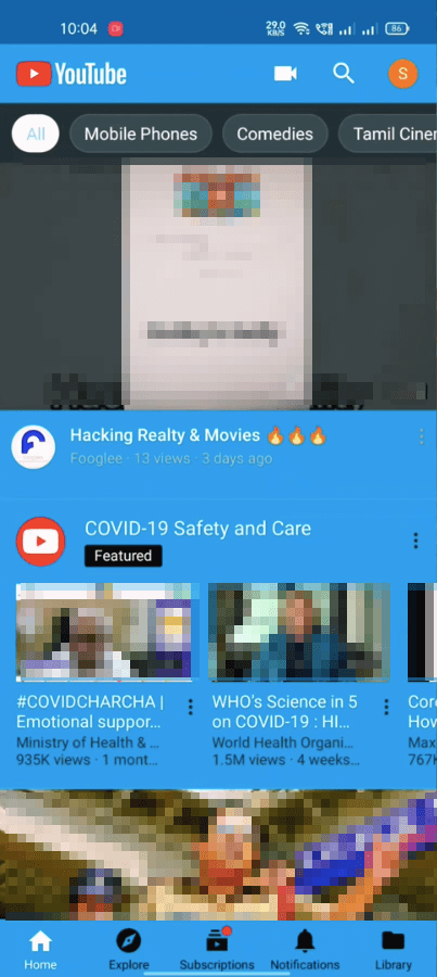 Screenshot YouTube Blue APK v19.21.40