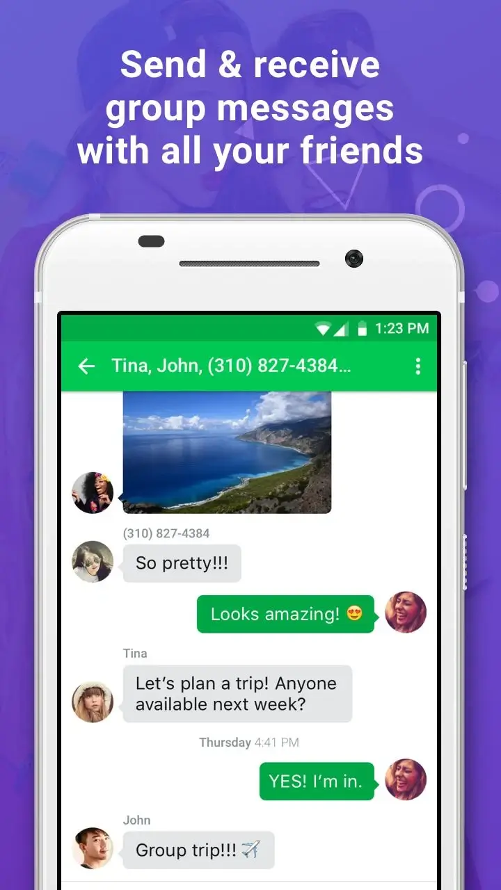 Screenshot Nextplus APK v3.3.4 Download untuk Android