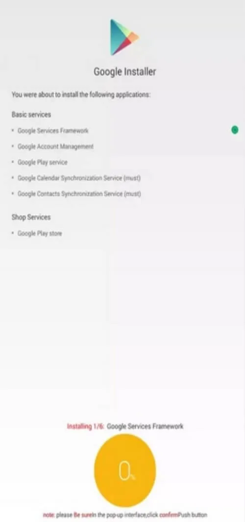 Screenshot Google Installer APK v5.0