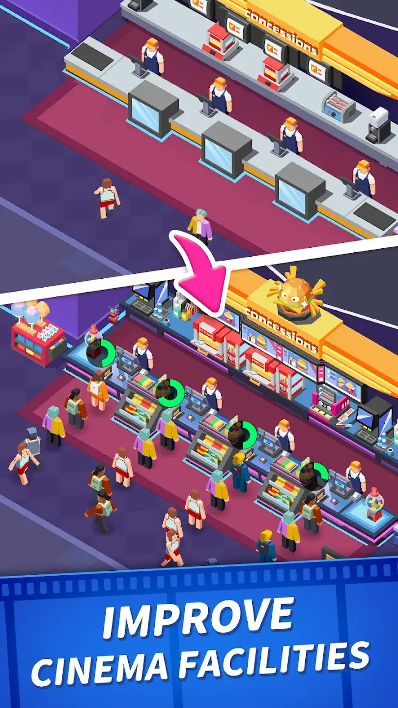 Screenshot Idle Cinema Empire Tycoon APK (v2.21.02)