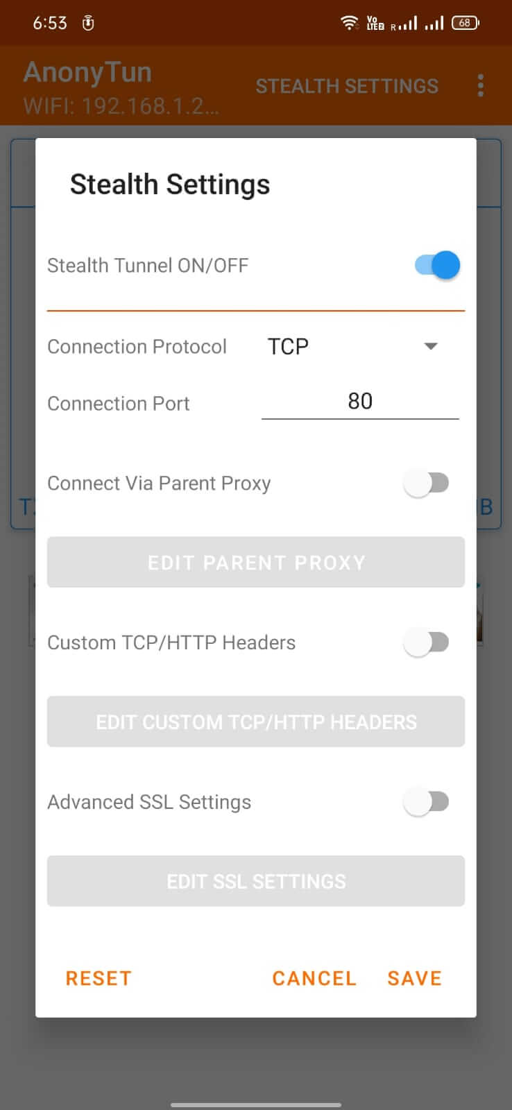 Screenshot AnonyTun APK 14.1