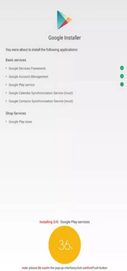 Screenshot Google Installer APK v5.0