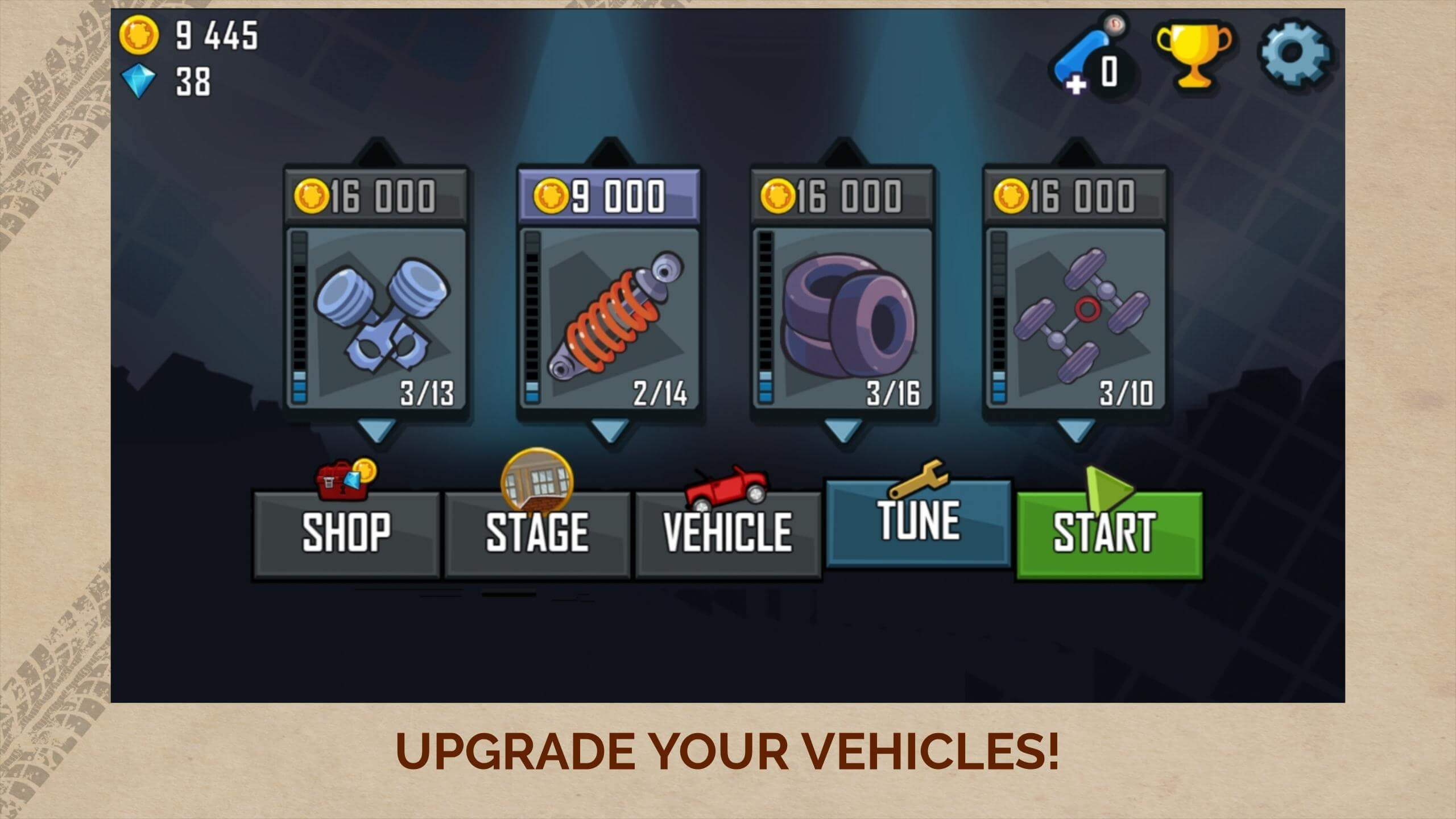 Screenshot Hill Climb Racing APK v1.69.0