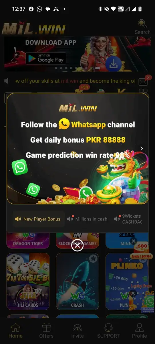 Screenshot Mil Win APK v1.1.17 untuk Android