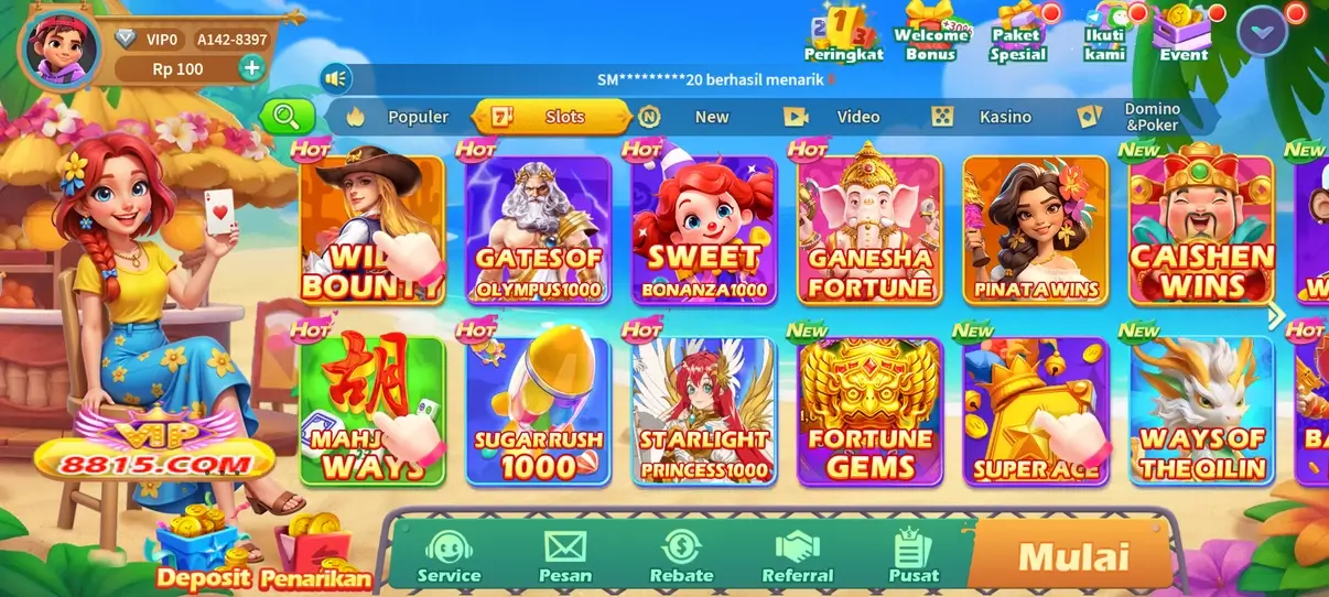 Screenshot Hoki APK v9.9 - Game Slot Sosial dengan Tema Seru