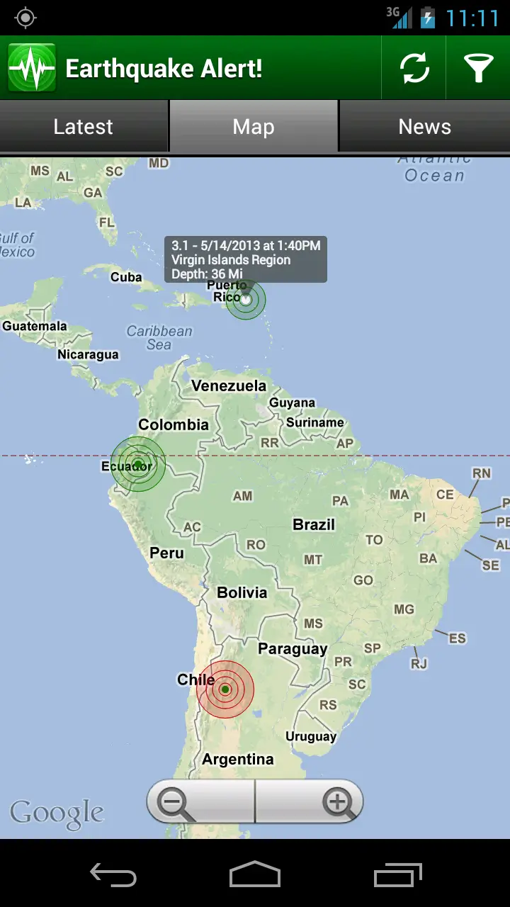 Screenshot Earthquake Alert APK v3.0.5