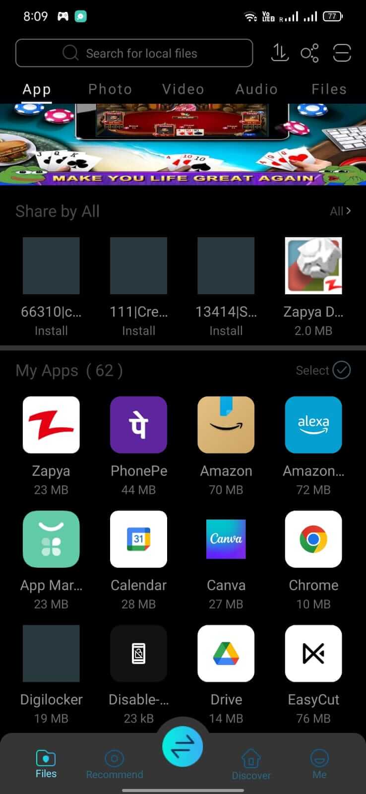 Screenshot Zapya APK Download Versi 7.0.3