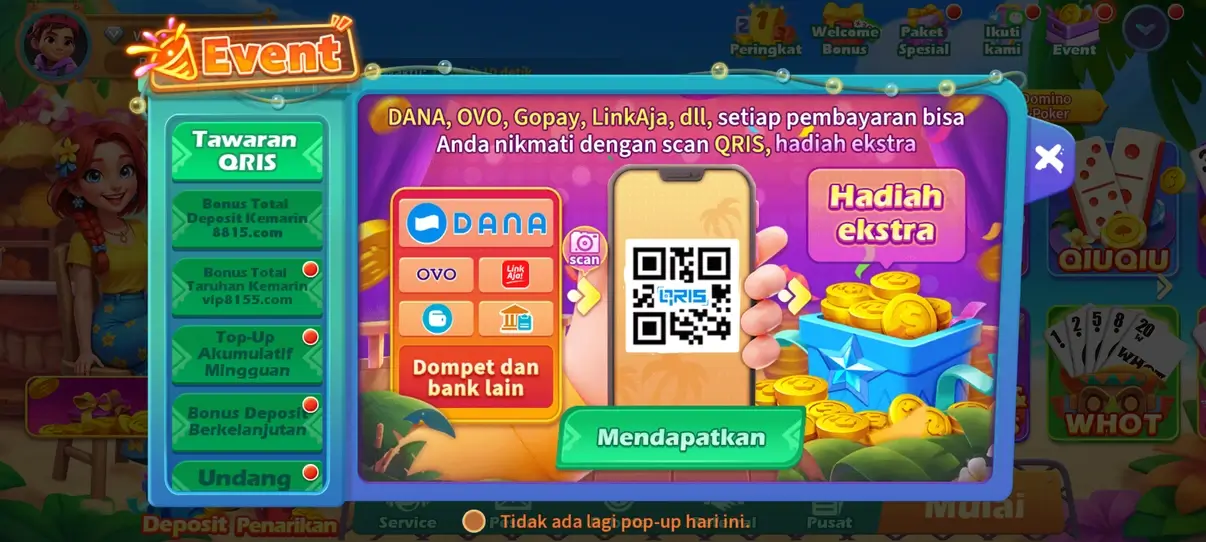 Screenshot Hoki APK v9.9 - Game Slot Sosial dengan Tema Seru