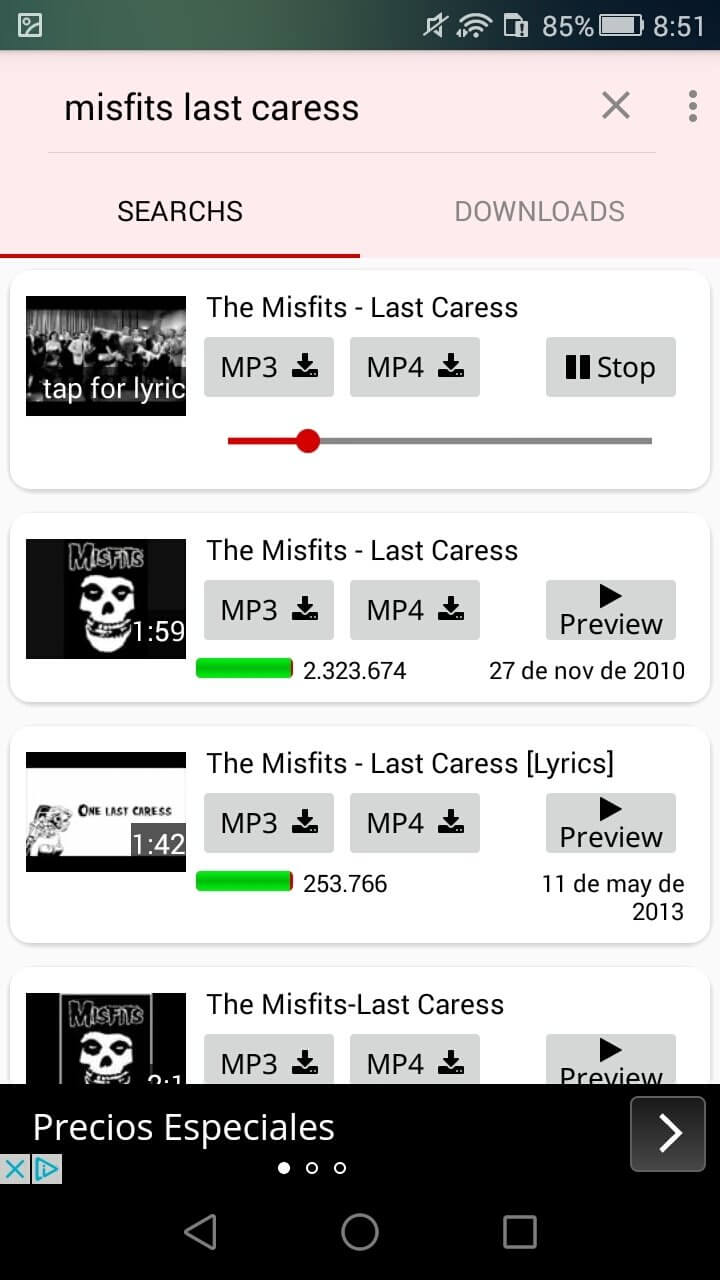 Screenshot YT3 Music Downloader APK