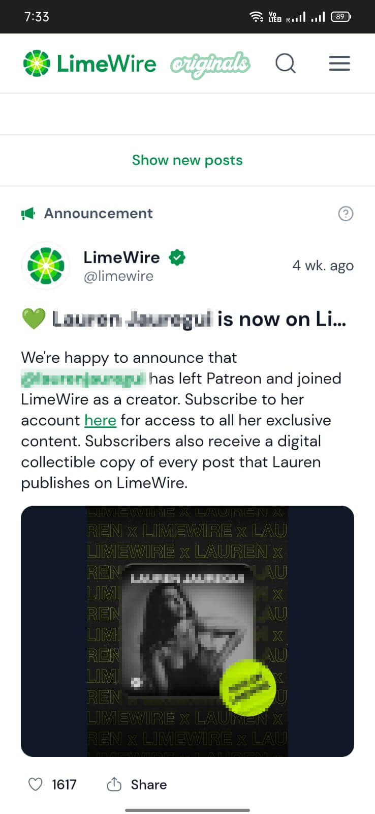 Screenshot LimeWire APK