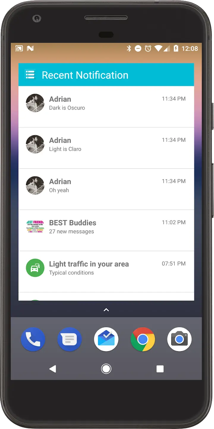 Screenshot Recent Notifications APK