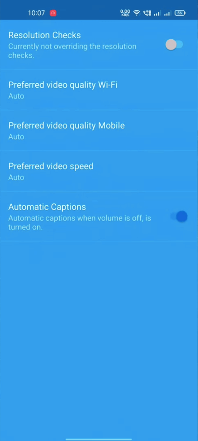Screenshot YouTube Blue APK v19.21.40