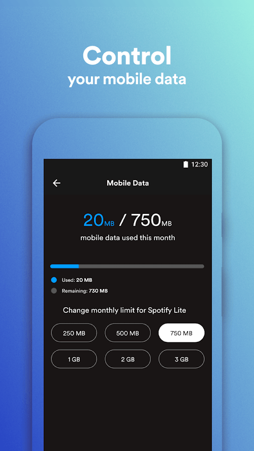 Screenshot Spotify Lite APK v1.9.0.72404