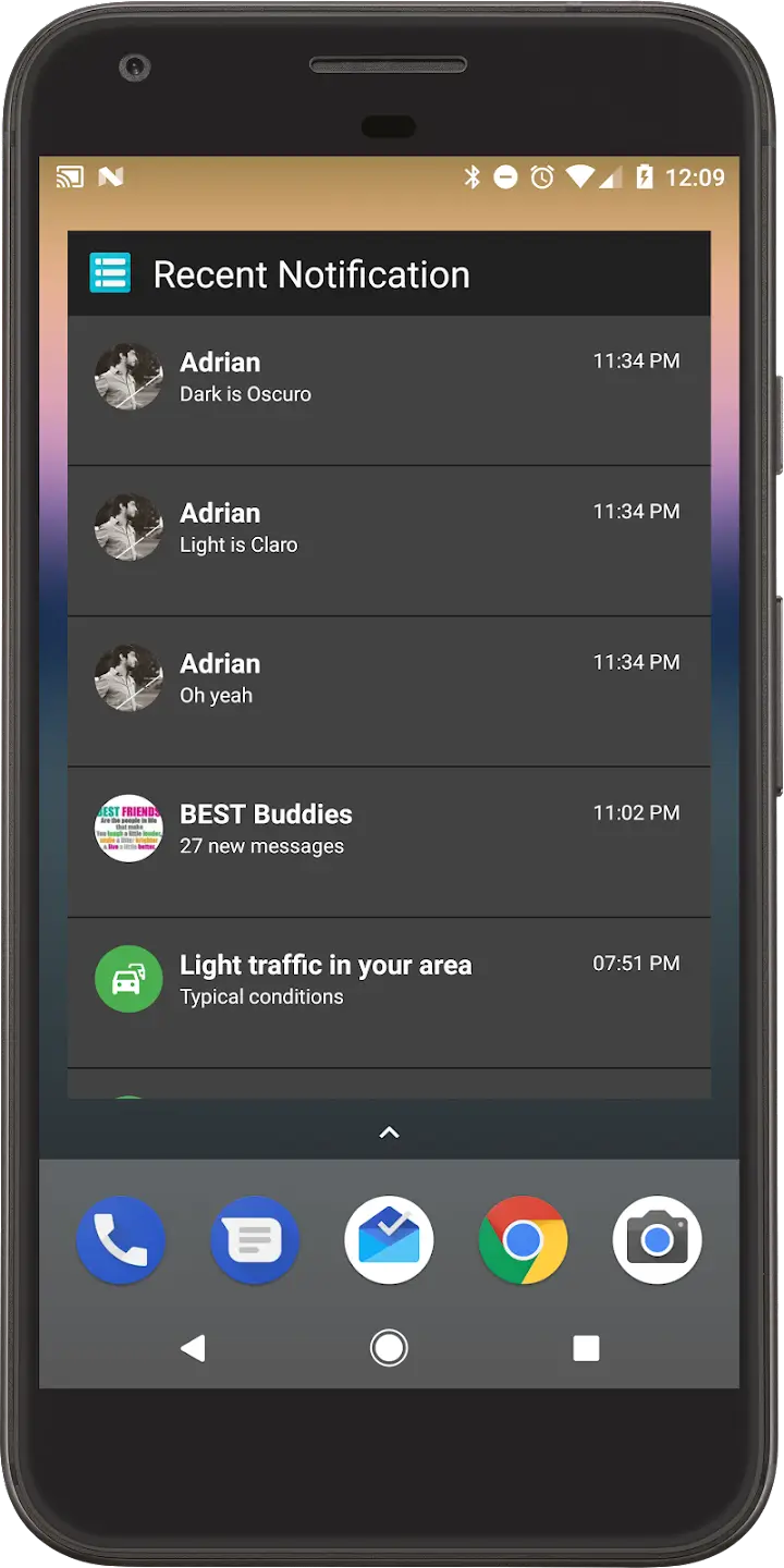 Screenshot Recent Notifications APK