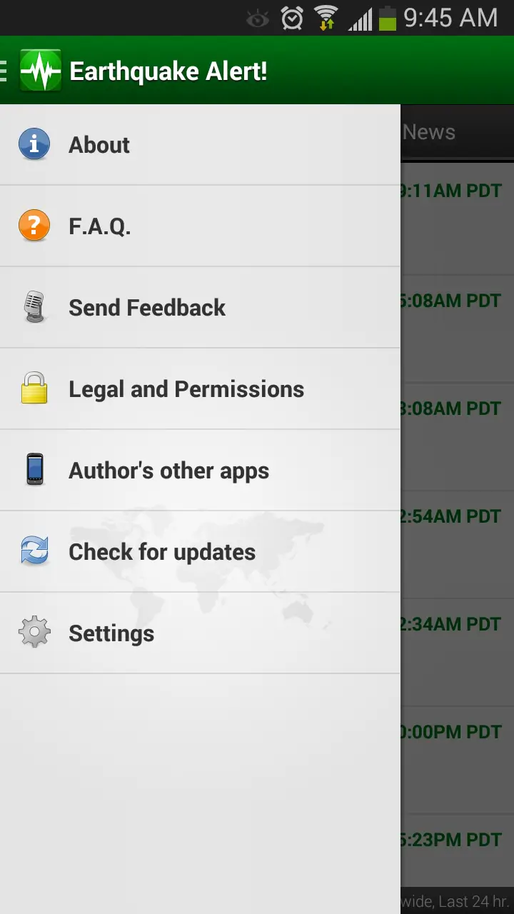 Screenshot Earthquake Alert APK v3.0.5