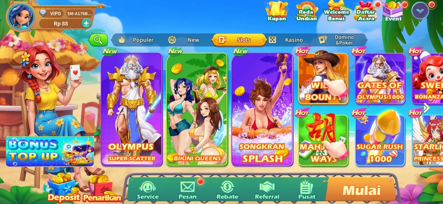 Screenshot AT777 APK: Slot dan Casino Klasik di Android