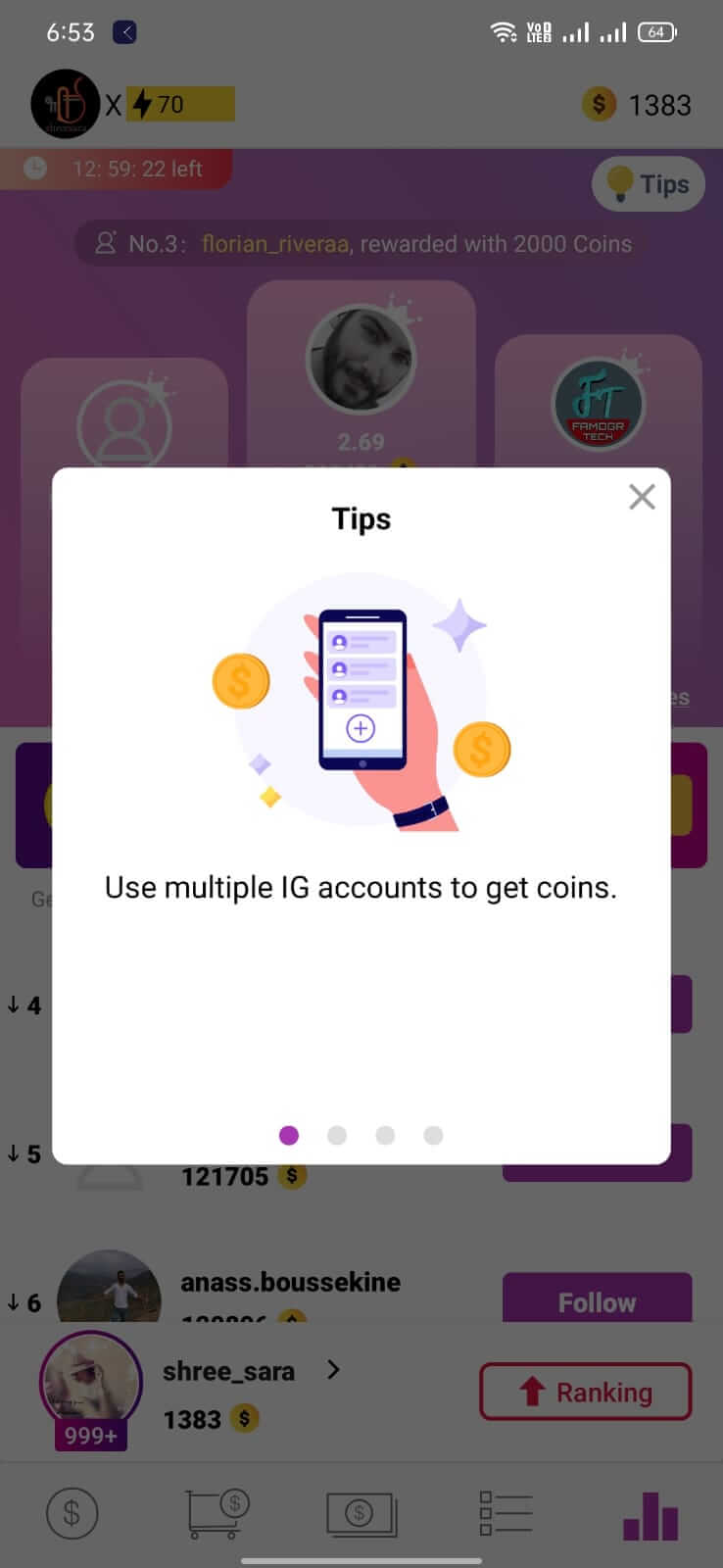 Screenshot GetInsta APK