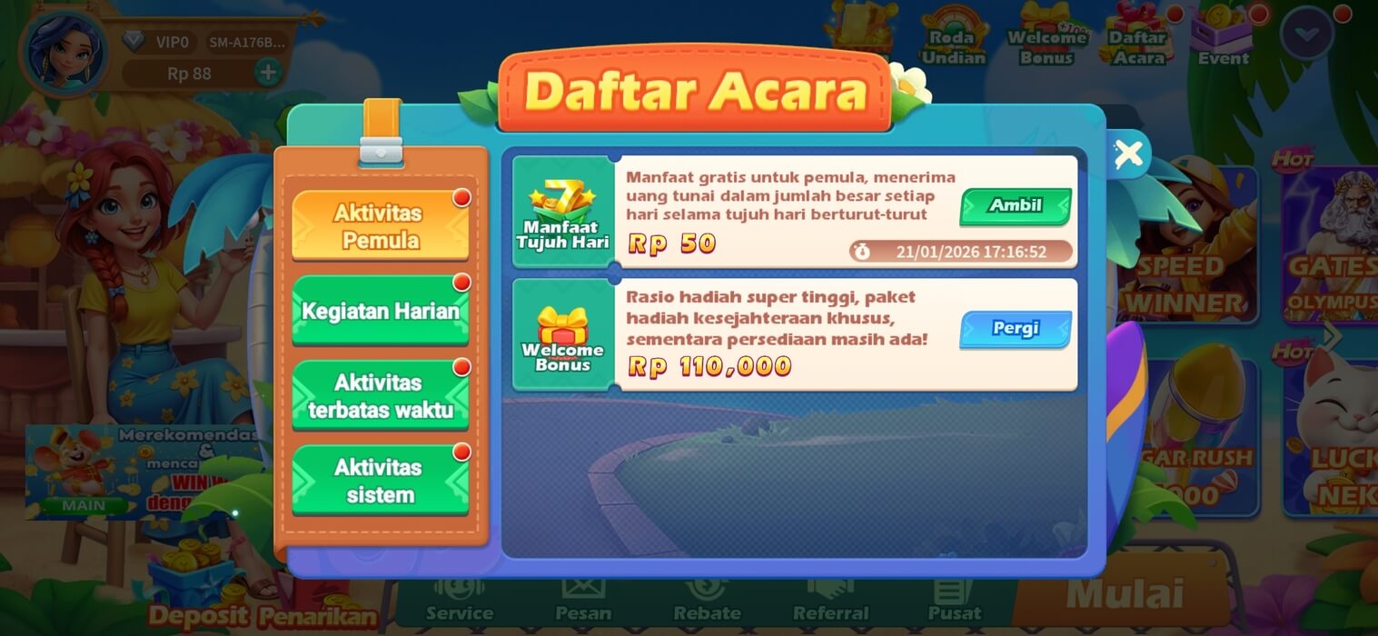 Screenshot AT777 APK: Slot dan Casino Klasik di Android