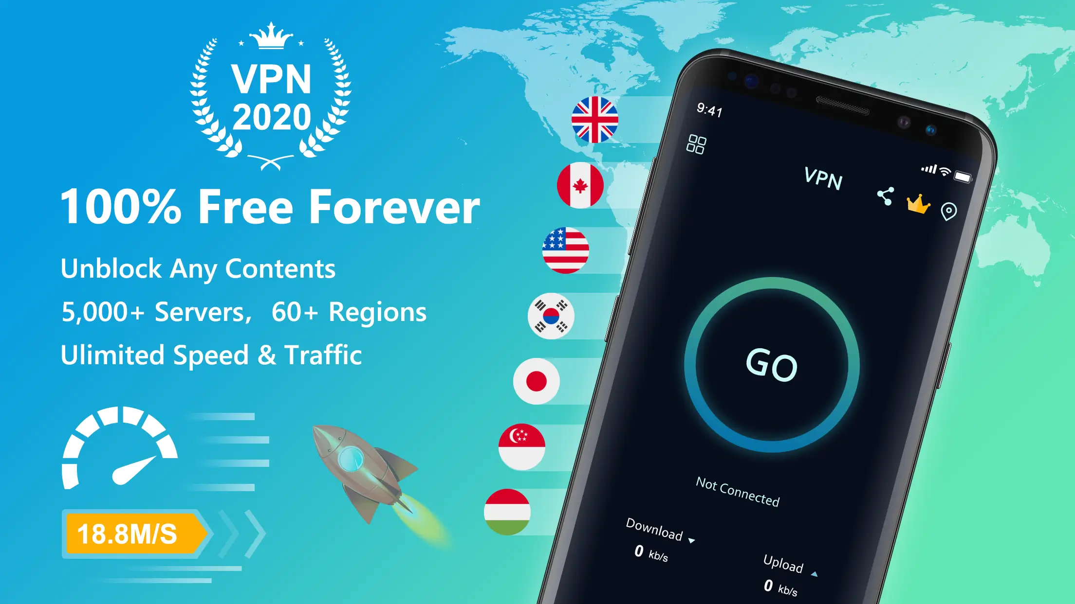Screenshot VPN Fast APK v2.4.8.8 untuk Android