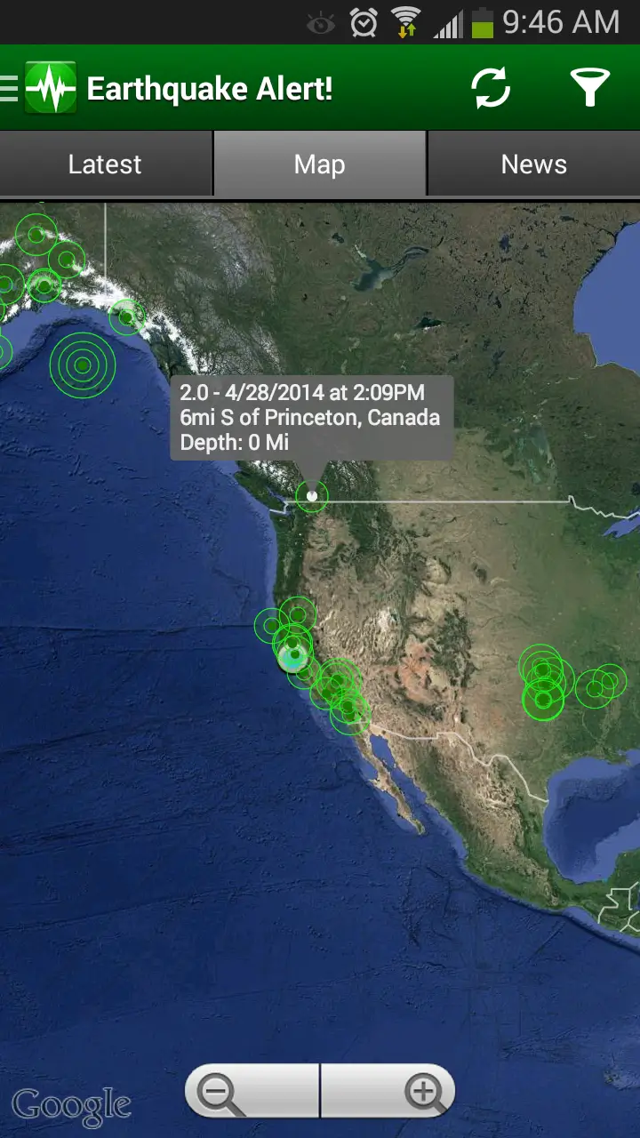 Screenshot Earthquake Alert APK v3.0.5