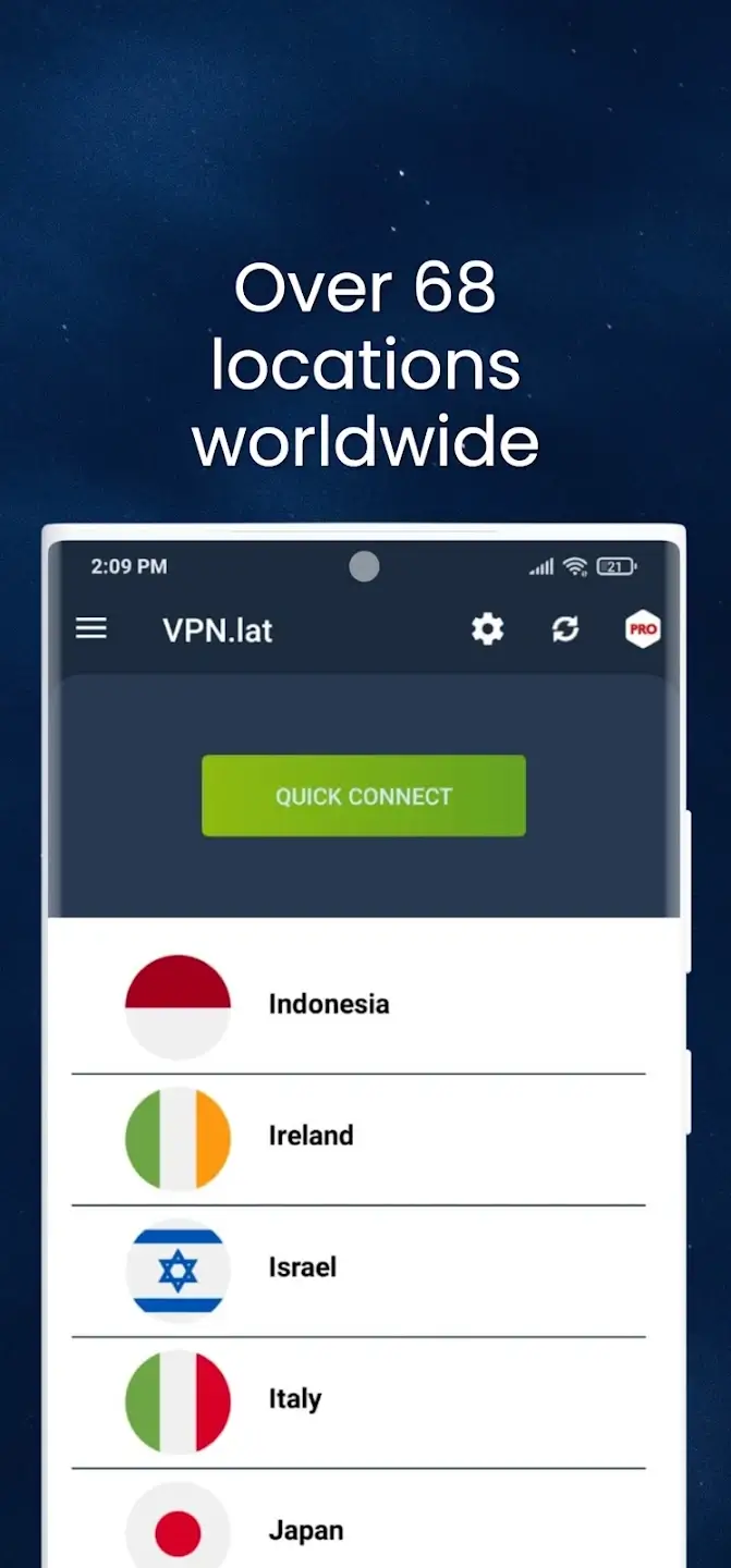 Screenshot VPN.Lat APK v3.9.38 untuk Android