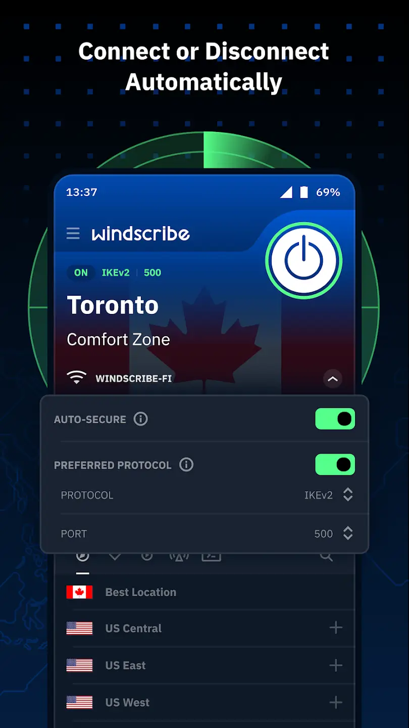 Screenshot Windscribe APK