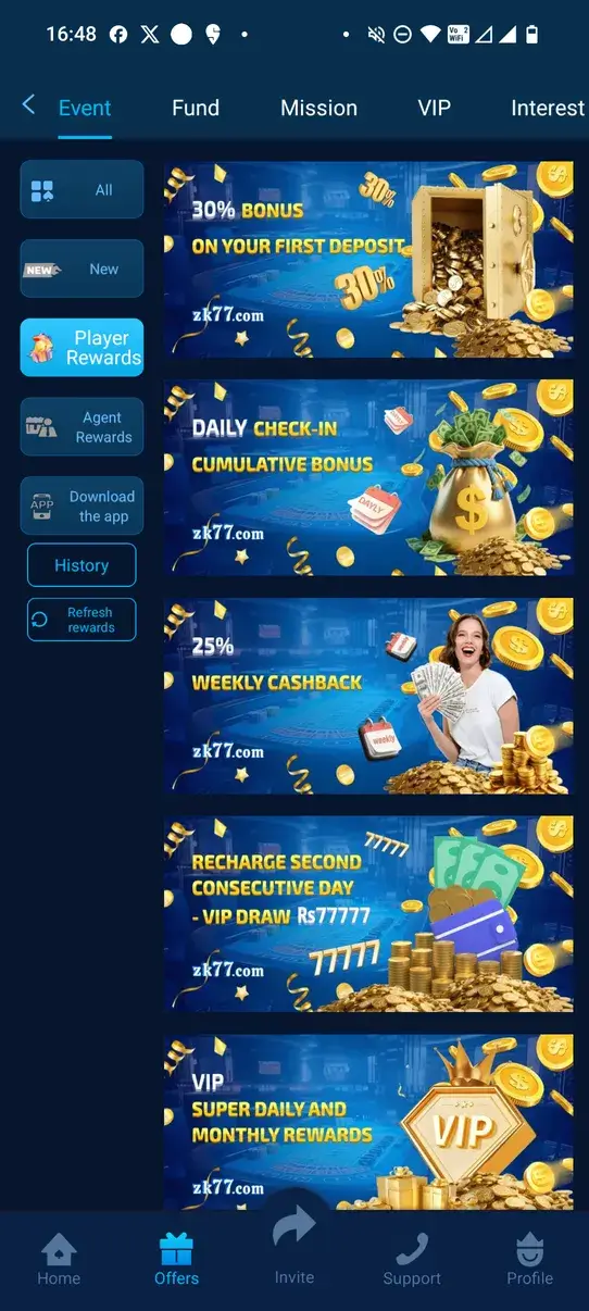 Screenshot ZK77 APK untuk Prediksi Warna dan Angka