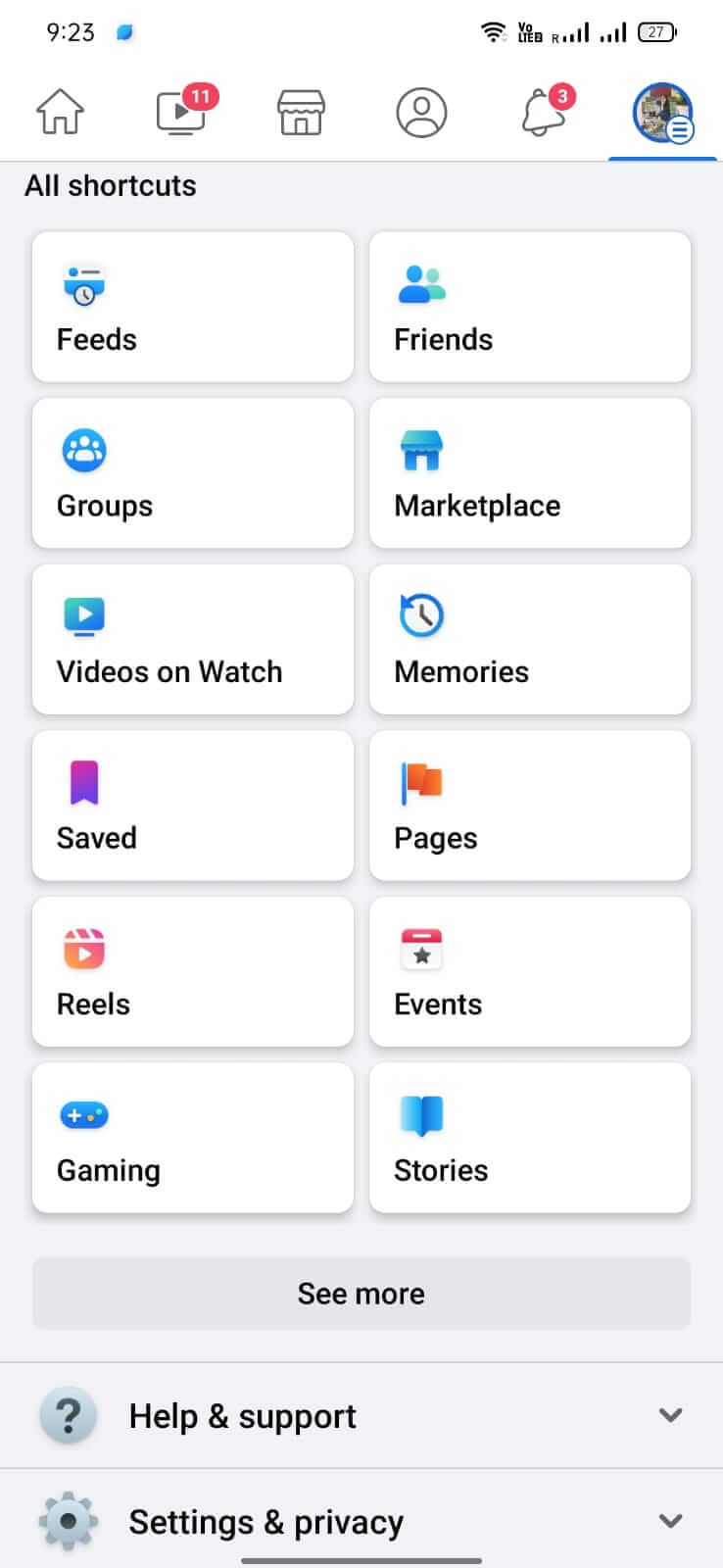 Screenshot Facebook APK versi 560.0.0.57.63 untuk Android